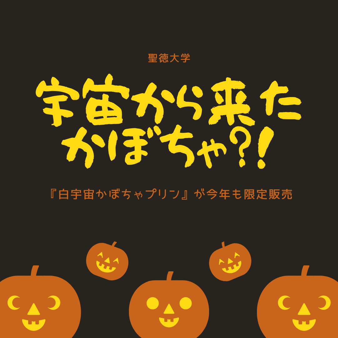 宇宙から来たかぼちゃ 松戸白宇宙かぼちゃプリン が今年も限定販売 Seitoku Finew 聖徳大学 聖徳大学短期大学部 受験生応援サイト